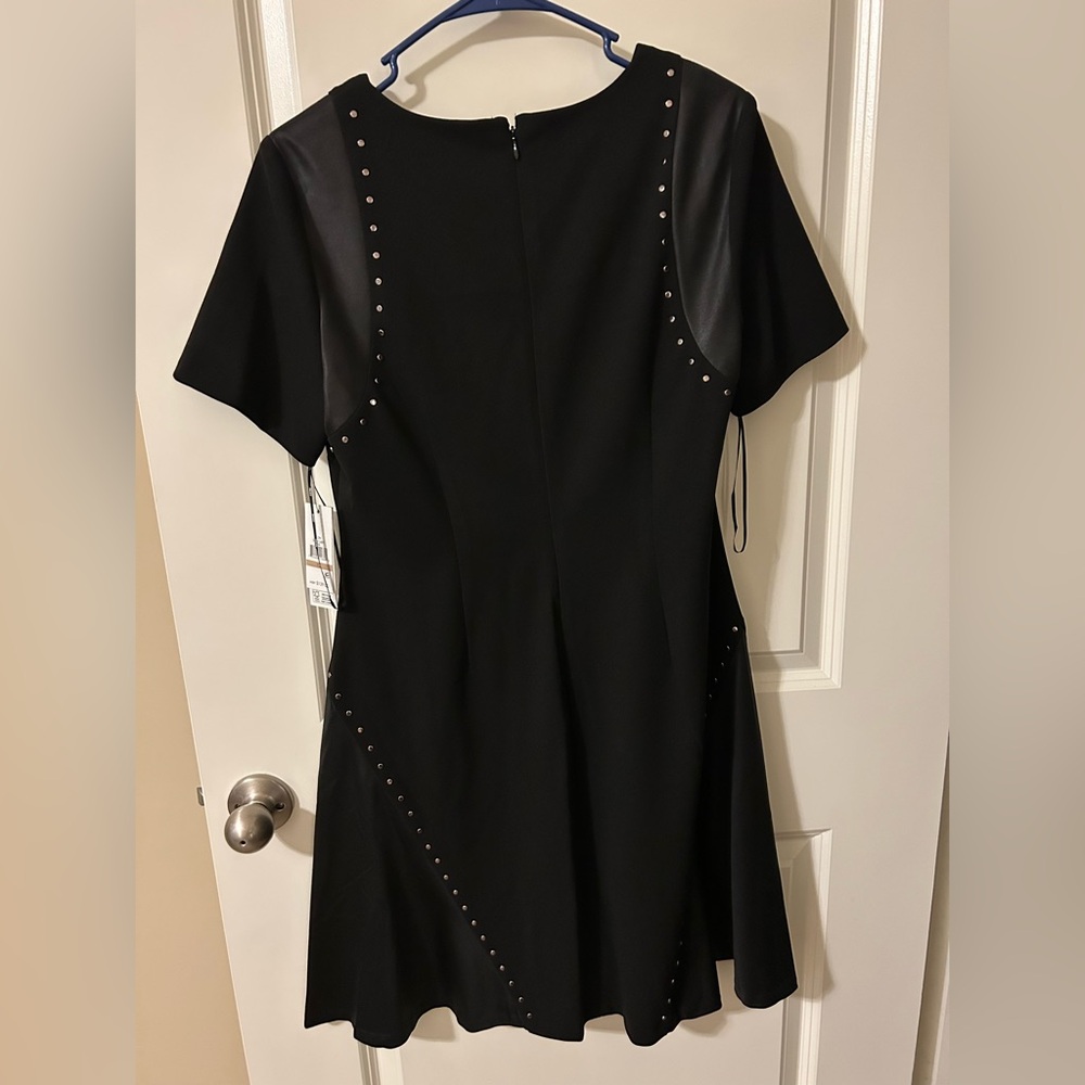 DKNY Black Dress with Stud Accents